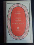 Poezii Proza Publicistica - Ion Barbu ,546813, Minerva