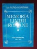 Memoria limbii romane vol 1- Ion Popescu-Sireteanu