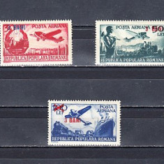 M1 TX7 4 - 1952 - Aviatie - posta aeriana - valori mari - cu supratipar