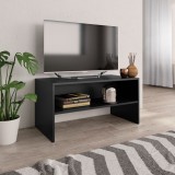 vidaXL Comodă TV, negru, 80x40x40 cm, PAL