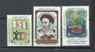 IRAN &amp;ndash; ANIVERSARI. 3 SERII MNH, DS2 foto
