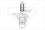 HUTCHINSON KP020 chit protectie praf,amortizor
