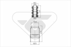 HUTCHINSON KP020 chit protectie praf,amortizor