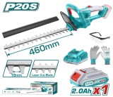 Trimmer pentru tuns gard viu TOTAL 20V Li-Ion, 460 mm, cu acumulator si incarcator