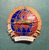 Insigna aviatie comerciala Romania comunista 4000000km de zbor