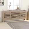 Masca Calorifer MDF Ajustabila 142-205 cm, 20.5x81.5 cm, cu Raft, Decorativa, Design Modern