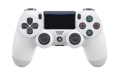 Controller Wireless SONY PlayStation DualShock 4, Glaciar White - RESIGILAT foto