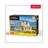 PUZZLE 3D+BROSURA-CASTELUL NEUSCHWANSTEIN 128 PIESE, CubicFun