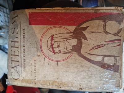Catehism clasa IV primară 1941 vintage foto