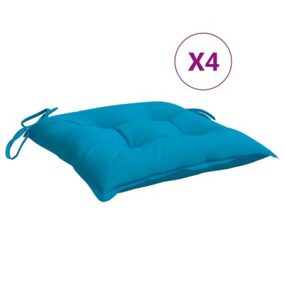 Perne de scaun 4 buc. albastru deschis 40x40x7 cm textil oxford foto