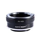 Adaptor montura K&amp;F Concept PK-NEX de la Pentax K la Sony E-Mount (NEX) KF06.075