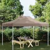 vidaXL Acoperiș cort de petrecere, gri taupe, 4,5 x 3 m, 270 g/m&sup2;