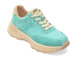 Cumpara ieftin Pantofi sport PASS COLLECTION albastri, M960012, din material textil si piele naturala