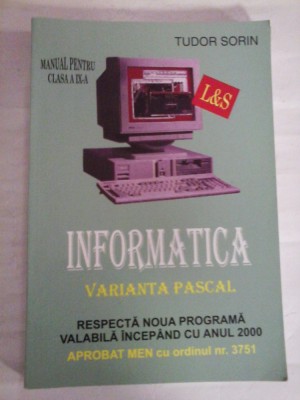 INFORMATICA - TUDOR SORIN foto