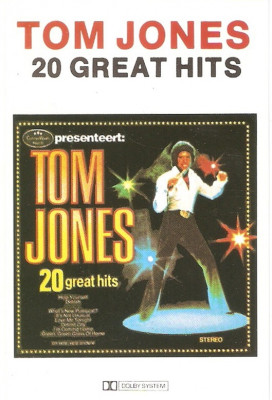 Caseta Tom Jones &amp;lrm;&amp;ndash; 20 Great Hits, originala foto