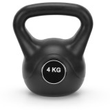 Kettlebell 4 kg, bitum cu invelis rezistent ABS, 21x23 cm, negru Household NewTrend