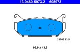 ATE 13.0460-5973.2 set placute frana disc