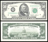 USA SUA █ bancnota █ 50 Dollars █ 1985 █ P-478 █ D4 Cleveland █ UNC █ necirculata