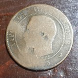 Franta 10 centimes 1855 W Napoleon III