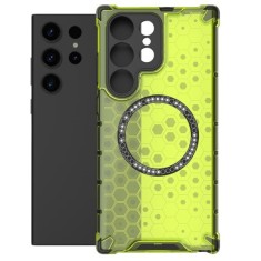 Husa compatibil cu Samsung Galaxy S25 Ultra cu protectie spate si margini anti-soc; Verde &ndash; Model Fagure