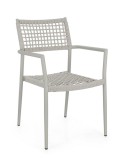 Cumpara ieftin Set 4 scaune gri Caleta 56x60x86 cm