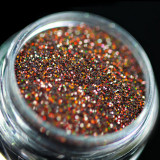 Glitter cosmetic pentru machiaj si body art PK169(maro cu sclipiri multicolore) KAJOL Beauty, 1g