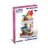 Set de constructie de jucarie - Florarie (232 piese), Open Brick Source