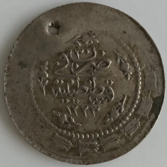 Moneda Argint Imperiul Otoman - 6 Kurus 1837 - Anul de domnie 30