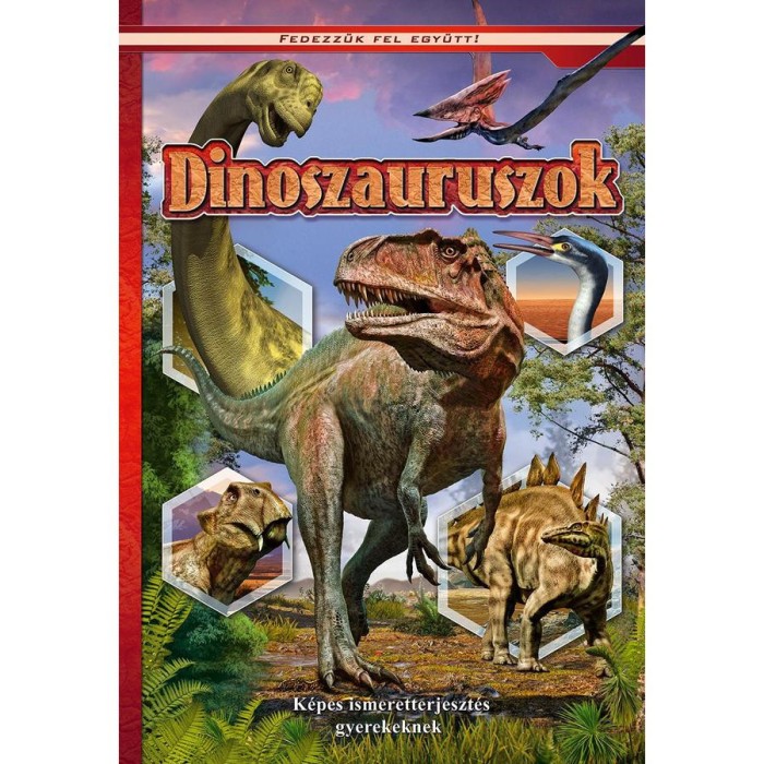 Dinoszauruszok. K&eacute;pes ismeretterjeszt&eacute;s gyerekeknek. Fedezz&uuml;k fel egy&uuml;tt!