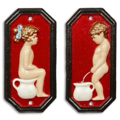 Set doua decoratiuni din fier forjat pentru baie CS-64 foto
