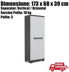 Dulap Vestiar Cabinet Depozitare Organizator Plastic Usi Demontabil V L foto