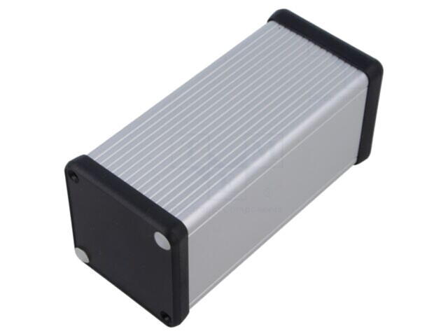 Carcasă HAMMOND 1455 aluminiu gri cu panou ABS 54x120x54 mm