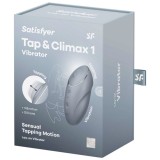 Vibrator SATISFYER - TAP &amp; CLIMAX tip Lay-On, 11 funcții de vibrații