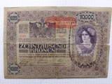 Bancnota 10000 kronen(coroane) 1918 Austria.