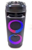 Boxa portabila karaoke cu microfon, wireless, 30W RMS, bass, bluetooth, TF,