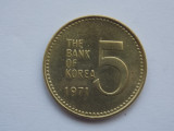 5 WON 1971 COREEA DE SUD, Asia