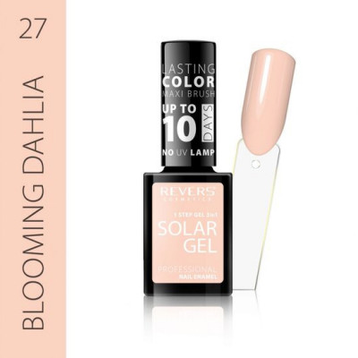 Lac de unghii Solar Gel, Revers, 12 ml, nude, nr 27, blooming dahlia foto