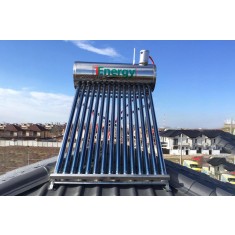 Kit Panou solar apa calda INOX nepresurizat 1ENERGY 150 litri - cu vas flotor