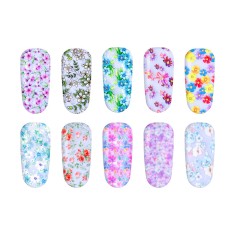 Set folii de transfer Spring Collection Lila Rossa, 10 bucati, Multicolor foto