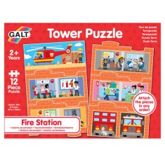 Puzzle turn pompieri Galt, 12 piese extra lungi, JGC1005545 foto