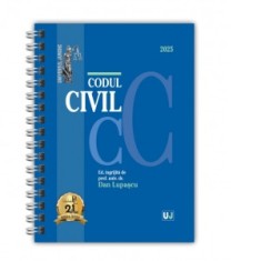 Codul civil. Editie spiralata, tiparita pe hartie alba (ianuarie 2025) - Dan Lupascu