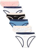 Set 6 chiloti pentru pentru fete DIM, din bumbac moale, 12 ani - OUTLET