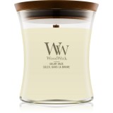 Woodwick Solar Haze lum&acirc;nare parfumată cu fitil din lemn 275 g