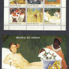 Guinea-Bissau - Pictura - MUZEUL ORSAY - 2 ss - MNH