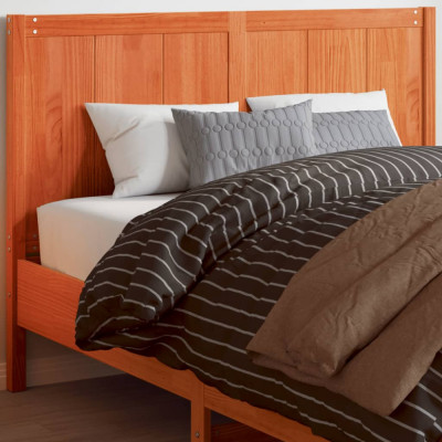 vidaXL Tăblie de pat, maro ceruit, 150 cm, lemn masiv de pin foto