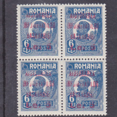 1923 ROMANIA Infometatii Basarabiei timbru 5 Lei / 6 lei bloc 4 eroare dantelura