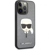 Cumpara ieftin Husa Cover Karl Lagerfeld Saffiano K&amp;C Heads pentru iPhone 13 Pro Silver