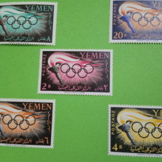 YEMEN, OLYMPIC GAMES ROMA - SERIE COMPLETĂ MNH