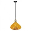 PENDUL TAVAN SOCLU E27 32CM X 27CM - GALBEN, V-TAC