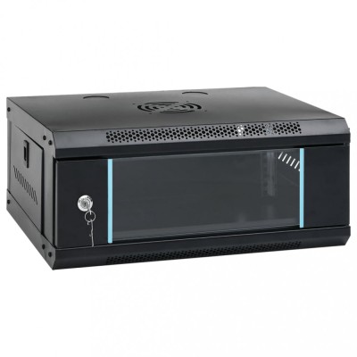 Dulap de server montat pe perete, 4U, 19&amp;quot; IP20, 53x40x21 cm foto